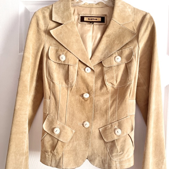 Coats | Bebe 0 Suede Jacket | Poshmark